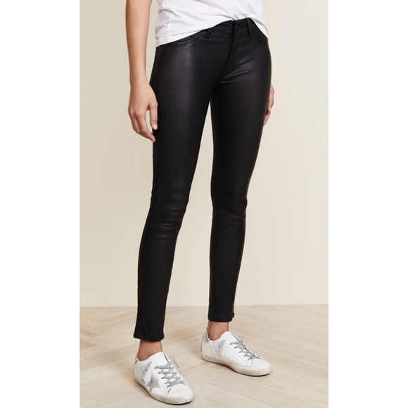 DL1961 Black Coated Emma Power Legging Sz. 27 - Picture 1 of 13